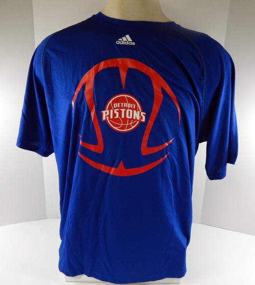 2014-15 Mens Detroit Pistons Authentic Blue Shirt Basketball Adidas NWT XL  51S