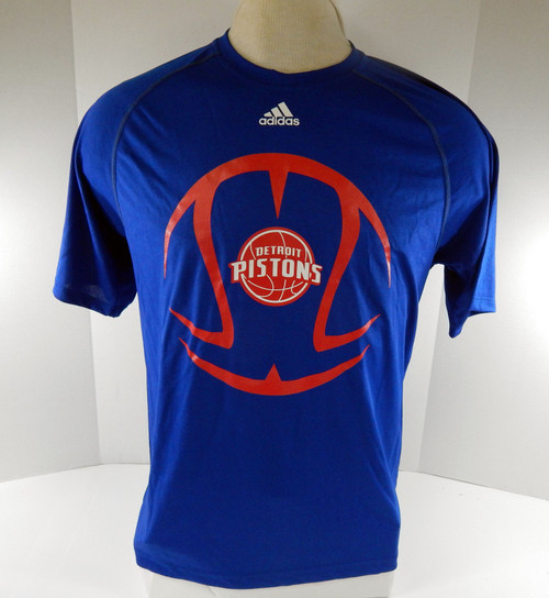 2014-15 Mens Detroit Pistons Authentic Blue Shirt Basketball Adidas NWT M  52S