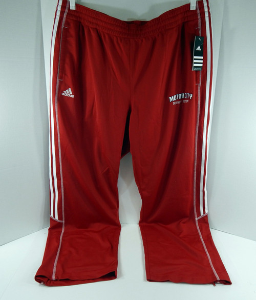 2013-14 Mens Detroit Pistons Authentic Red Pants Motor City Adidas NWT 2XL 26S
