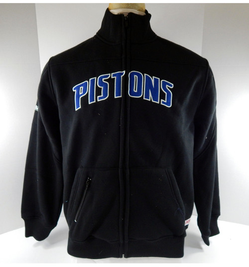 Youth Detroit Pistons Authentic Black Jacket Stitches XL 15S