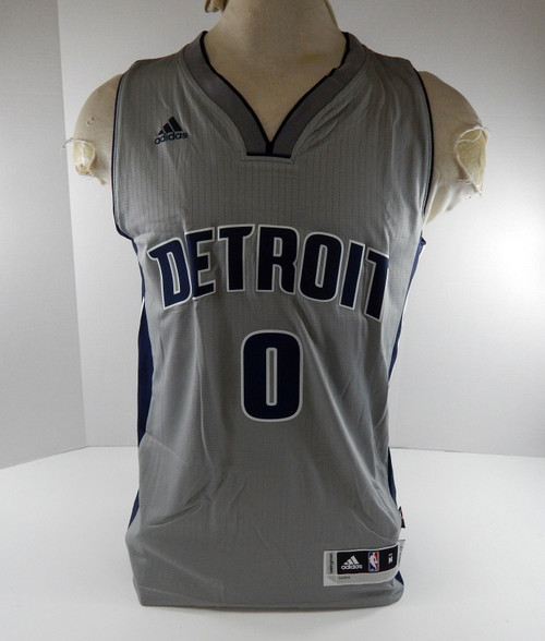 2016-17 Men Detroit Pistons Andre Drummond #0 Swingman Grey Jersey MotorCity M 7