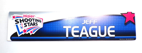 2012 Jeff Teague Haier Shootbing Stars Team Atlanta Locker Room Nameplate