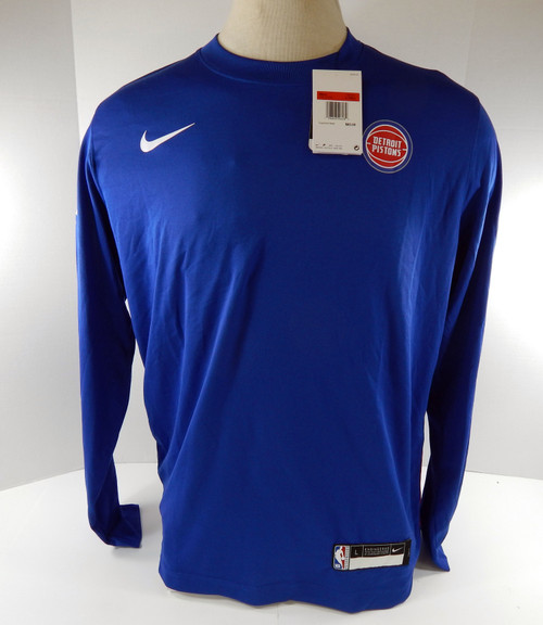 2023-24 Detroit Pistons Game Issued Blue Shooting Shirt LT 863S