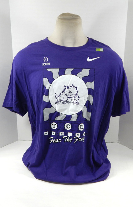 Mens TCU Horned Frogs Fear The Frog THE NIKE TEE Purple DRIFIT Shirt Nike 2XL