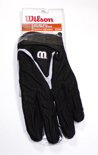 Wilson GST Big Skill Football Lineman Gloves TackTech 3D Black Adult Size XXL
