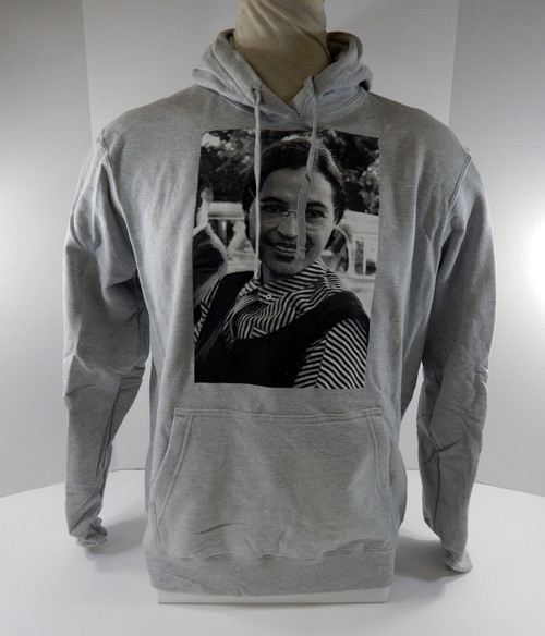2022-23 Detroit Pistons Authentic Grey Hoodie Sweatshirt Rosa Parks 313 L 96S