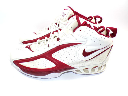 Nike  Zoom Air Football Shoes Size 16 White/Maroon #311675 162 Dri Fit Not Worn