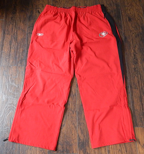 San Francisco 49'ers Reebok Onfield NFL Equipment Warm Up Pants 3XL Red New