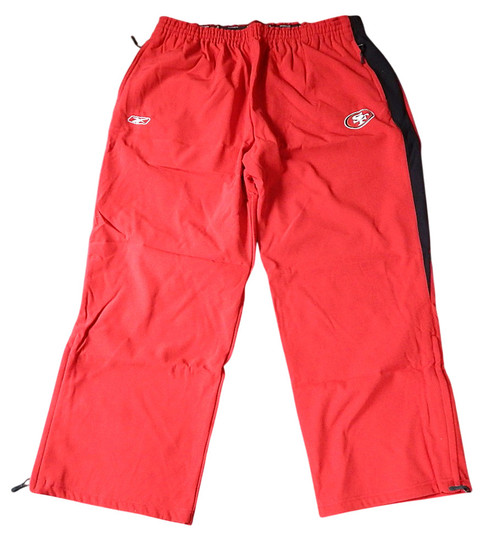 San Francisco 49'ers Reebok Onfield NFL Equipment Warm Up Pants 3XL Red New