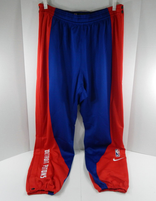 2023-24 Detroit Pistons Game Issued Blue Wam Up Pants FB5748-495 2XLT 874S
