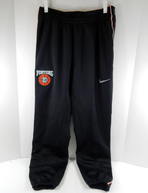 2023-24 Detroit Pistons Game Issued Black Warm Up Pants Bad Boys FB727-010 M 81S