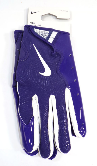 TCU Issued Nike Vapor Jet PROMO TF CLG VJ8 Orchid/White Football Gloves Size 3XL