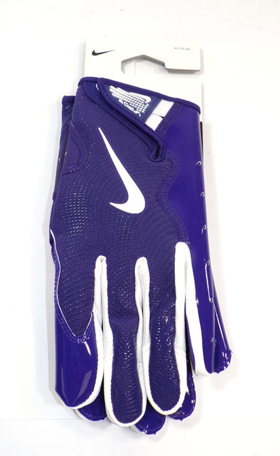TCU Issued Nike Vapor Jet PROMO TF CLG VJ8 Purple/White Football Gloves Size XL