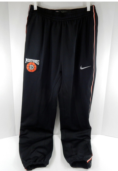 2023-24 Detroit Pistons Game Issued Black Warm Up Pants Bad Boys 27-010 LT 83S