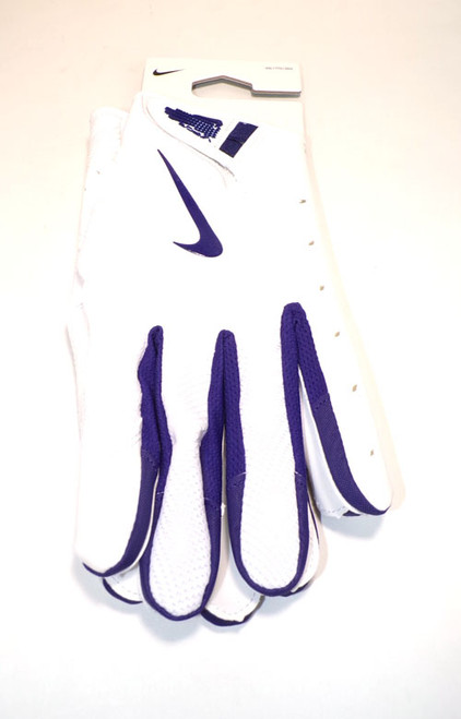 TCU Team Issue Nike Vapor Jet 8 PROMO TF CLG Wht/Orchid Football Gloves Size 2XL