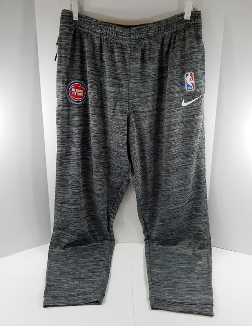 2019-20 Mens Detroit Pistons Team Issued Grey Travel Sweat Pants 3XL 46S
