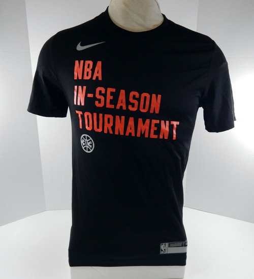 2023-24 Detroit Pistons Team Issued Black T-Shirt Nike In Season Tournament M 0S