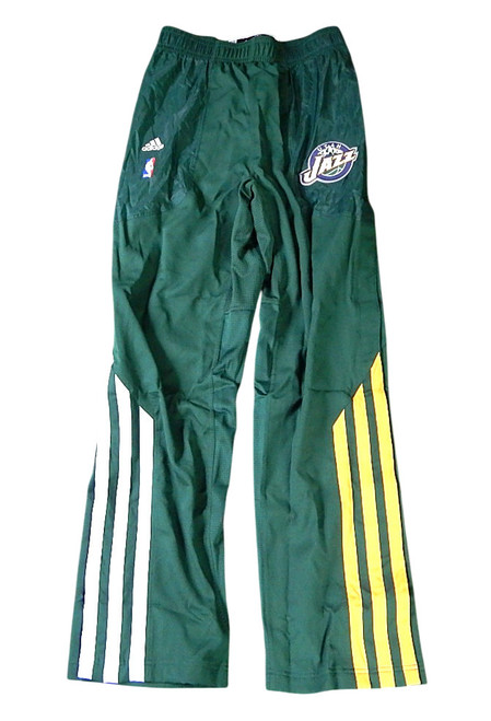 Utah Jazz Adidas NBA Authentics Team Issued Warm Up Pants 4XL +2" Green New