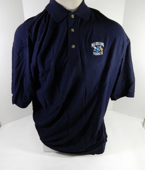 New Orleans Hornets Team Issued Navy Polo Shirt 2XL DP64853