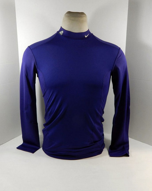 Mens TCU Horned Frogs Team Issued Pro Combat Compression Purple Shirt Nike XL