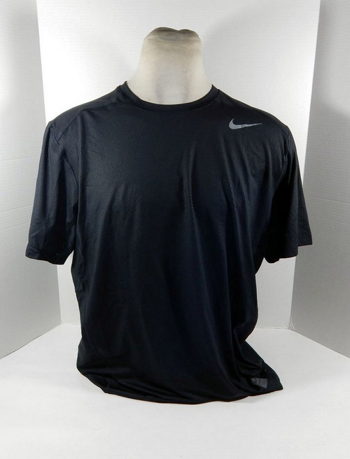 Mens TCU Horned Frogs Team Issued Pro DRIFIT Fitted Black Shirt Nike 2XL