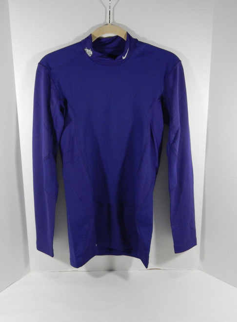 Mens TCU Horned Frogs Team Issued Pro Combat Compression Purple Shirt Nike L