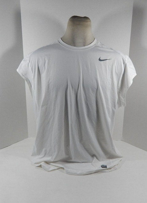 Mens TCU Horned Frogs Team Issued Pro Combat Fitted White/Grey Shirt Nike 3XL