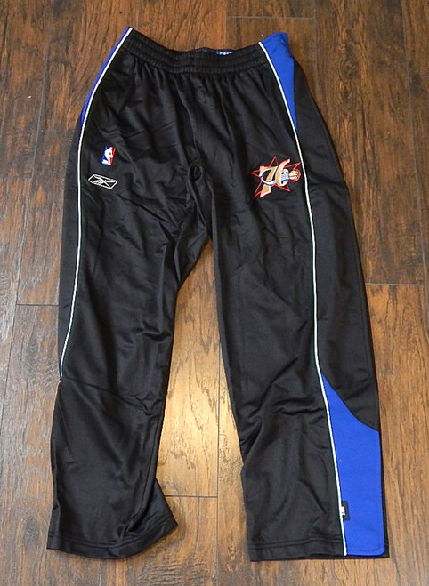 Philadelphia 76'ers Reebok Team Issued Warm Up Pants Size XXLT Black Blue New