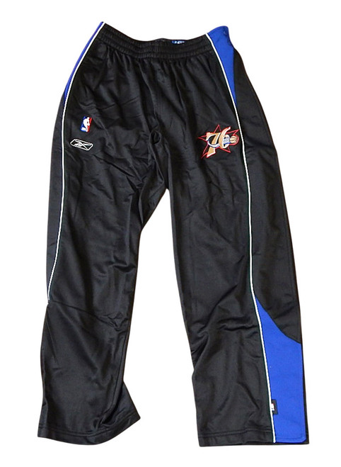 Philadelphia 76'ers Reebok Team Issued Warm Up Pants Size XXLT Black Blue New