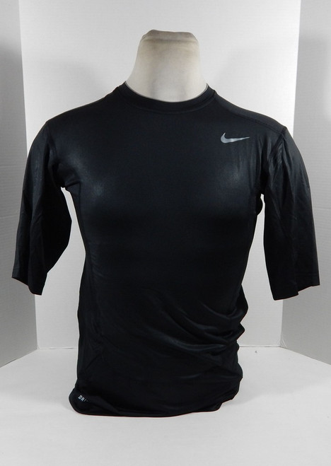 Mens TCU Horned Frogs Team Issued DRIFIT Pro Combat Black/Grey Shirt Nike 2XL