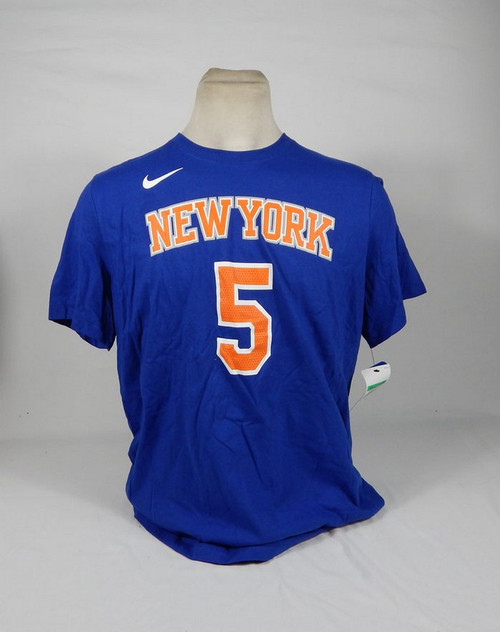 2023-24 Mens NY Knicks Immanuel Quickley #5 The NIKE TEE Blue Shirt Nike XL