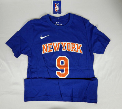2022-23 Kids New York Knicks RJ Barrett #9 N&N Jersey Blue Shirt Nike M