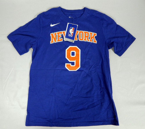 2022-23 Youth New York Knicks RJ Barrett #9 N&N Jersey Blue Shirt Nike M