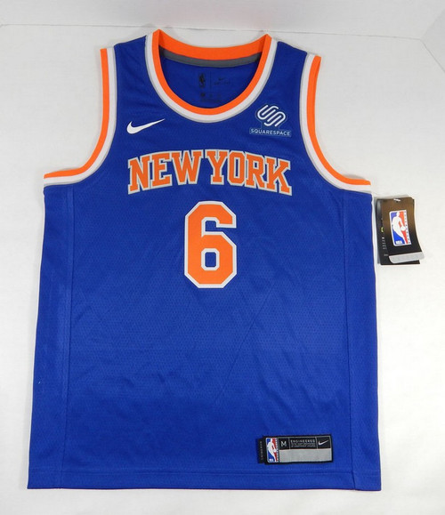 2017-18 Youth New York Knicks Kristaps Porzingis #6 Swingman Blue Jersey Nike M