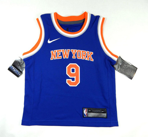 2022-23 Childrens New York Knicks RJ Barrett #9 Rep Blue Jersey Nike M