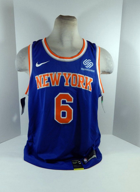 2017-18 Mens New York Knicks Kristaps Porzingis #6 Swingman Blue Jersey Nike 52
