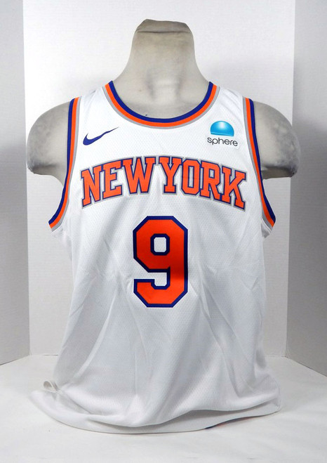 2022-23 Mens New York Knicks RJ Barrett #9 Swingman White Jersey Nike 52