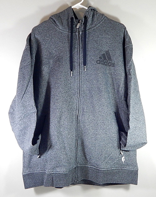 Charlotte Hornets NBA Adidas Warm Up Hoodie Sweatshirt Charcoal Size 56 New