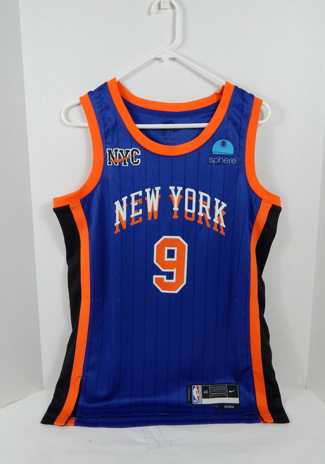 2023-24 Mens New York Knicks RJ Barrett #9 Swingman Blue Jersey Nike 40