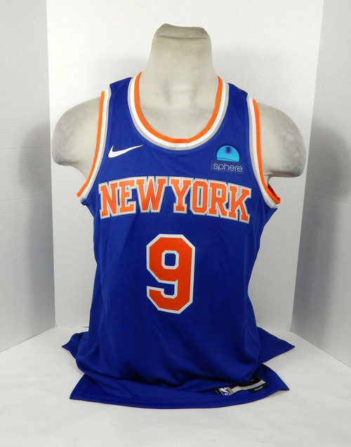 2022-23 Mens New York Knicks RJ Barrett #9 Swingman Blue Jersey Nike 48