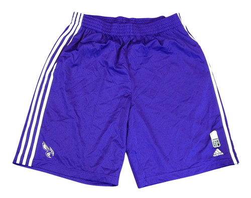 Charlotte Hornets Adidas Basketball Shorts Purple White Size XLT New