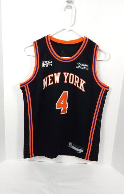 2019-20 Youth New York Knicks Derrick Rose #4 City Edition Black Jersey Nike M