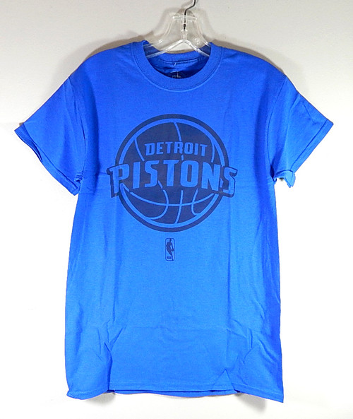 Detroit Pistons Tonal Logo Item of the Game Shirt T-Shirt Royal Blue XL New