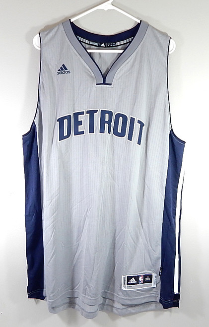 Detroit Pistons Chrome Adidas Swingman Basketball Jersey Adult XXL +2" New