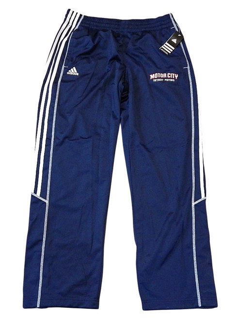 Detroit Pistons Motor City Adidas Basketball Warm Up Pants Size XL Navy New
