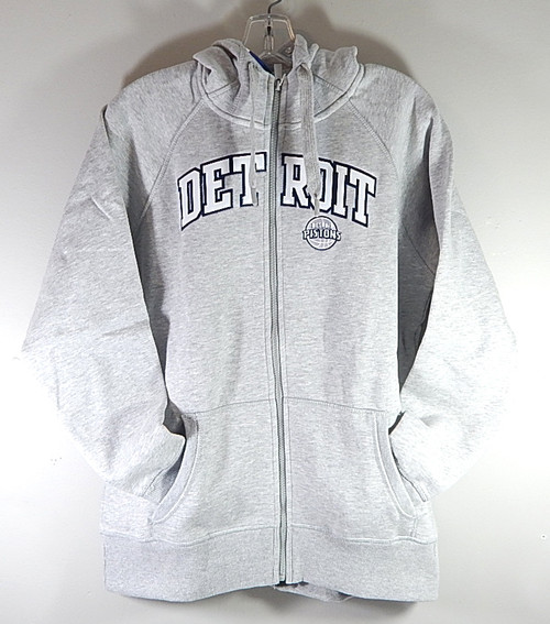 Detroit Pistons Antigua NBA For Her Hoodie Sweatshirt Ladies Size M Heather New