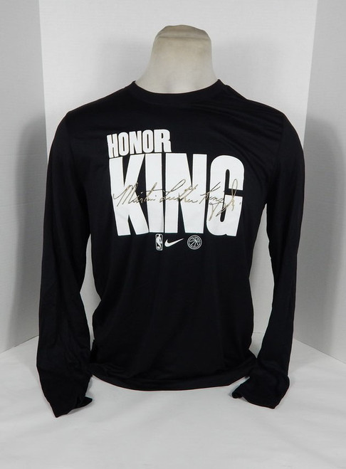 2024-25 NBA Basketball Team Issued Black L/S Shirt Martin Luther King Jr. Nike L