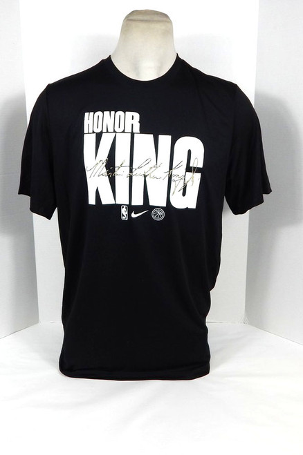 2024-25 NBA Basketball Team Issued Black S/S Shirt Martin Luther King Jr Nike XL