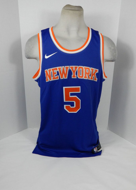2020-21 Mens New York Knicks Immanuel Quickley #5 Swingman Jersey Blue Nike 52