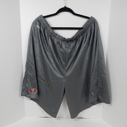 2000's Mens San Francisco 49ers Team Issued Graphite Football Shorts Reebok 3XL